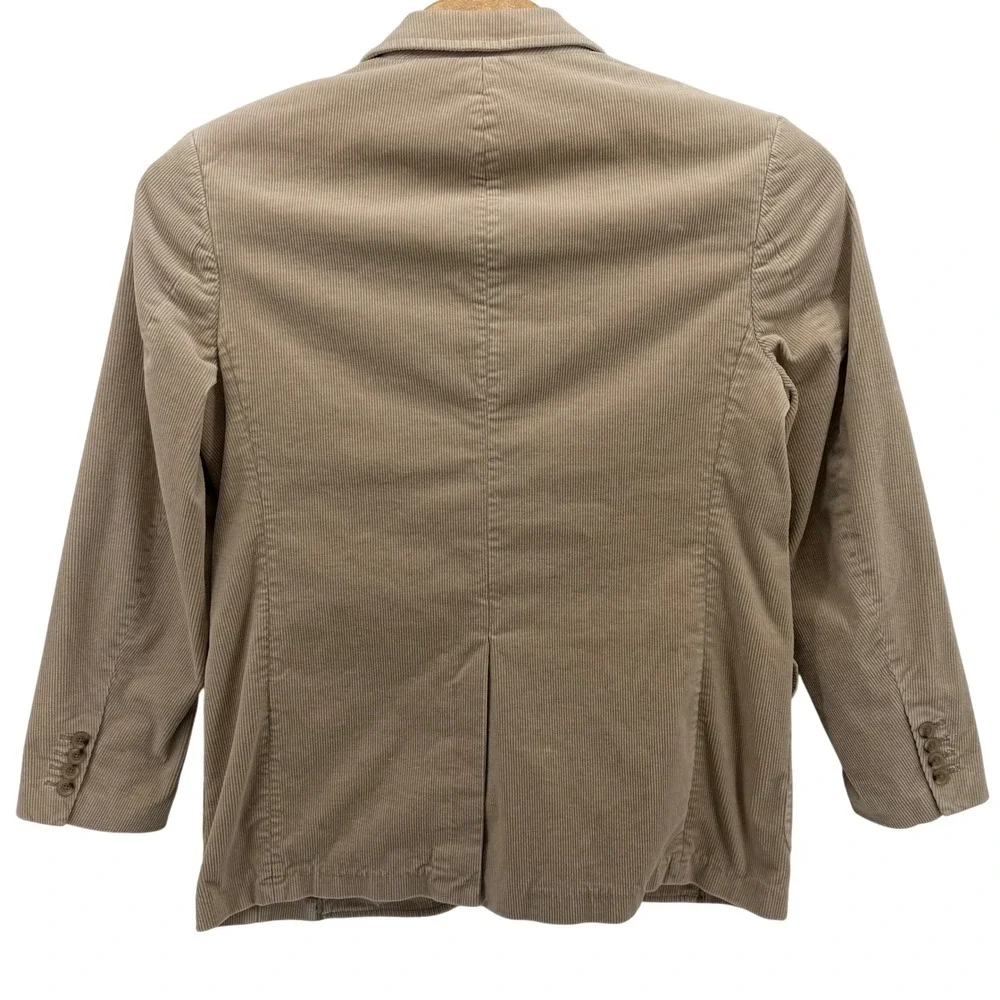 Polo‎ Ralph Lauren Vintage Blazer Mens L Tan Corduroy 3-Button Sport Coat Jacket